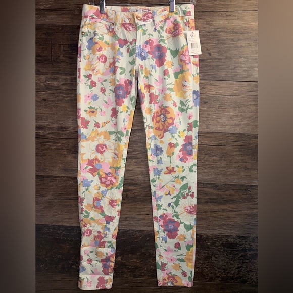 YMI Women's Floral Skinny Jeans - Multicolor - Picture 2 of 10